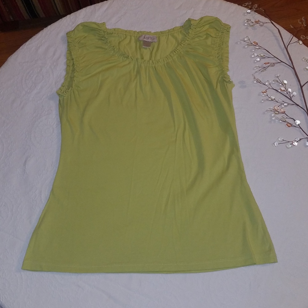 LOFT Lime Green Tank Top